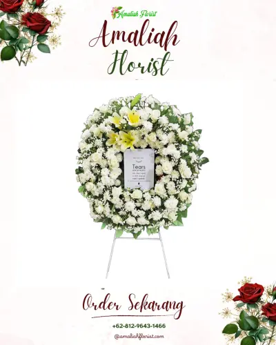 Krans Bunga Duka Cita di Gebugan